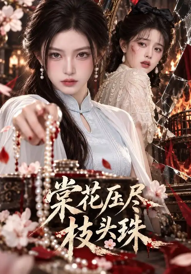棠花压尽枝头珠