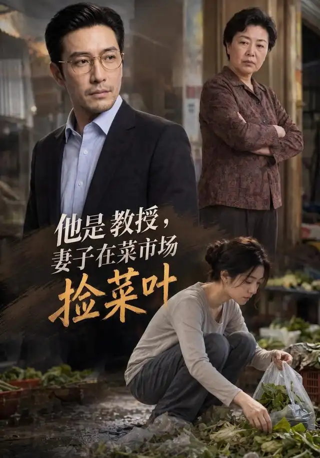 他是教授,妻子在菜市场捡菜叶