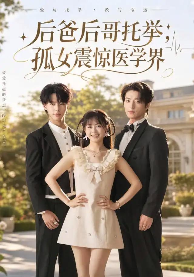 后爸后哥托举，孤女震惊医学界&后爸后哥托举孤女震惊医学界 - 短剧短剧海报图片