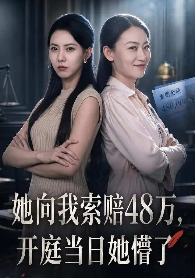 她向我索赔48万，开庭当日她懵了 - 短剧短剧海报图片
