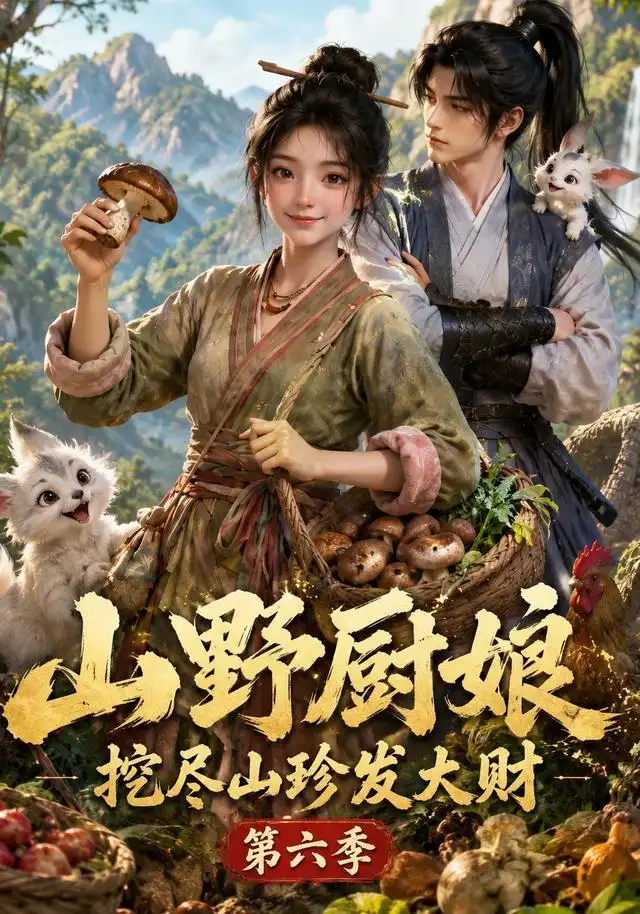 山野厨娘，挖尽山珍发大财第六季 - 短剧短剧海报图片