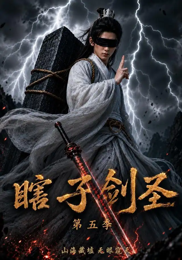 瞎子剑圣第五季，山海藏墟，无眼窥天 - 短剧短剧海报图片