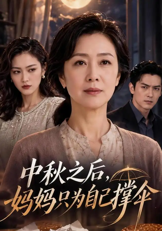中秋之后妈妈只为自己撑伞