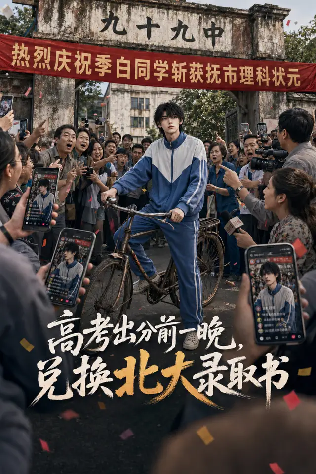 高考出分前一晚，兑换北大录取书 - 短剧短剧海报图片
