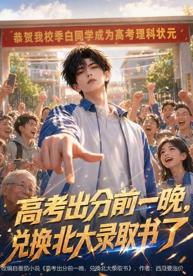 高考出分前一晚，兑换北大录取书了 - 短剧短剧海报图片