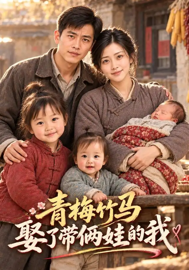 青梅竹马娶了带俩娃的我
