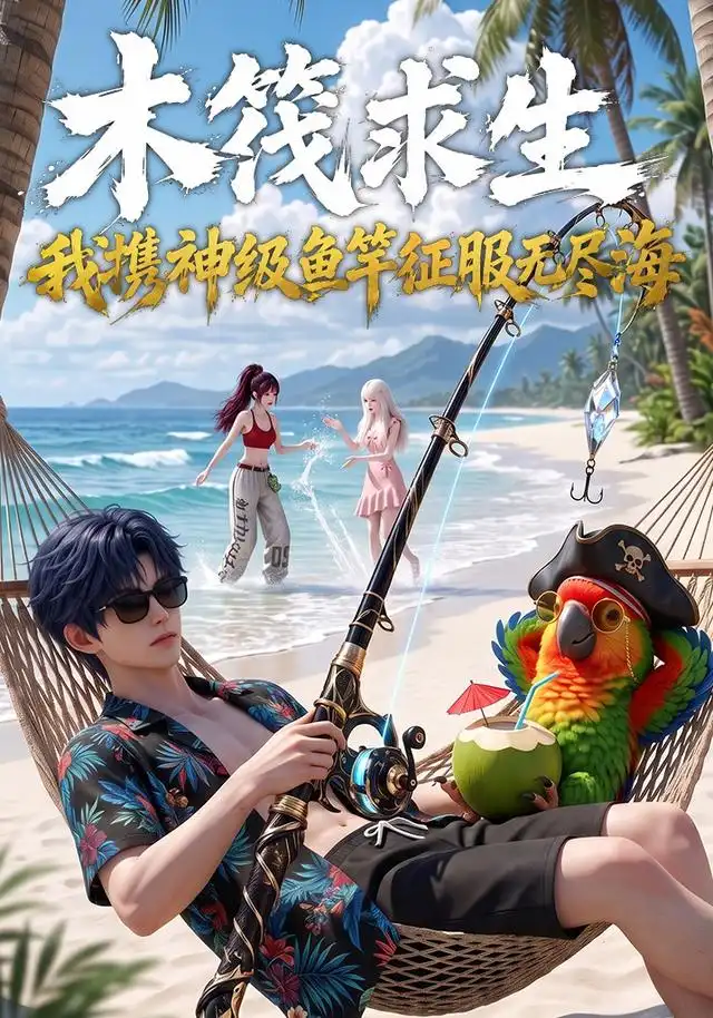 木筏求生，我携神级鱼竿征服无尽海