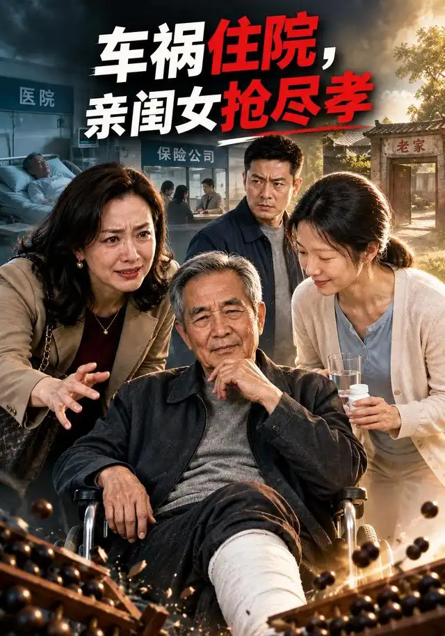 车祸住院,亲闺女抢尽孝