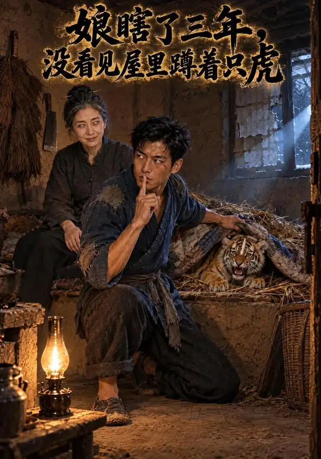 娘瞎了三年，没看见屋里蹲着只虎