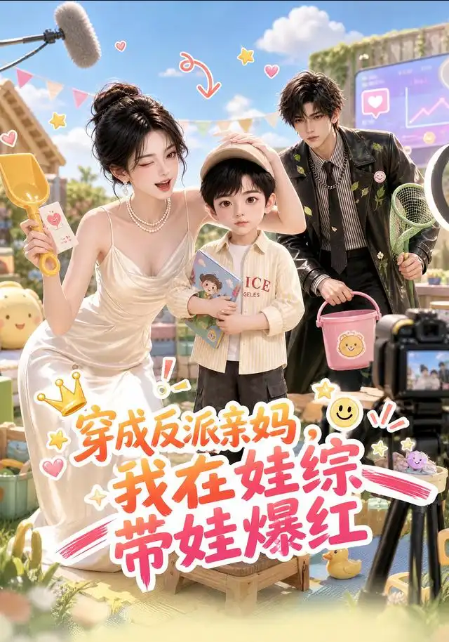 穿成反派亲妈，我在娃综带娃爆火 - 短剧短剧海报图片