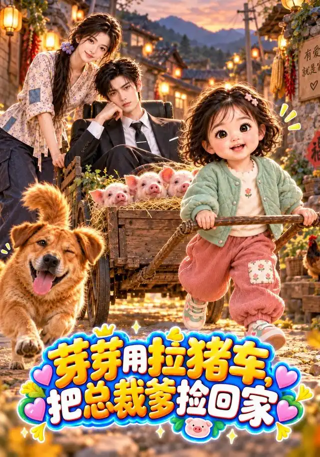 芽芽用拉猪车，把总裁爹捡回家