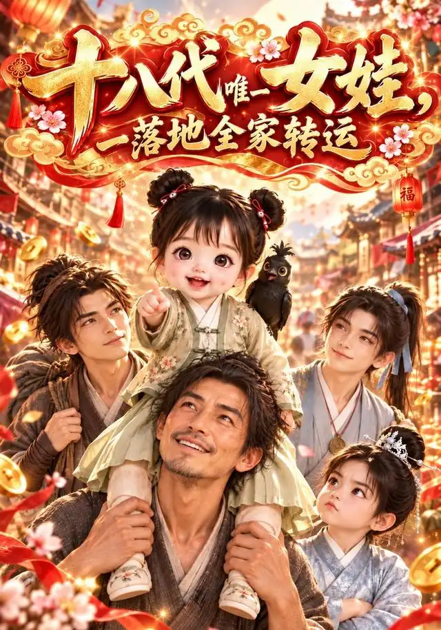 十八代唯一女娃,一落地全家转运