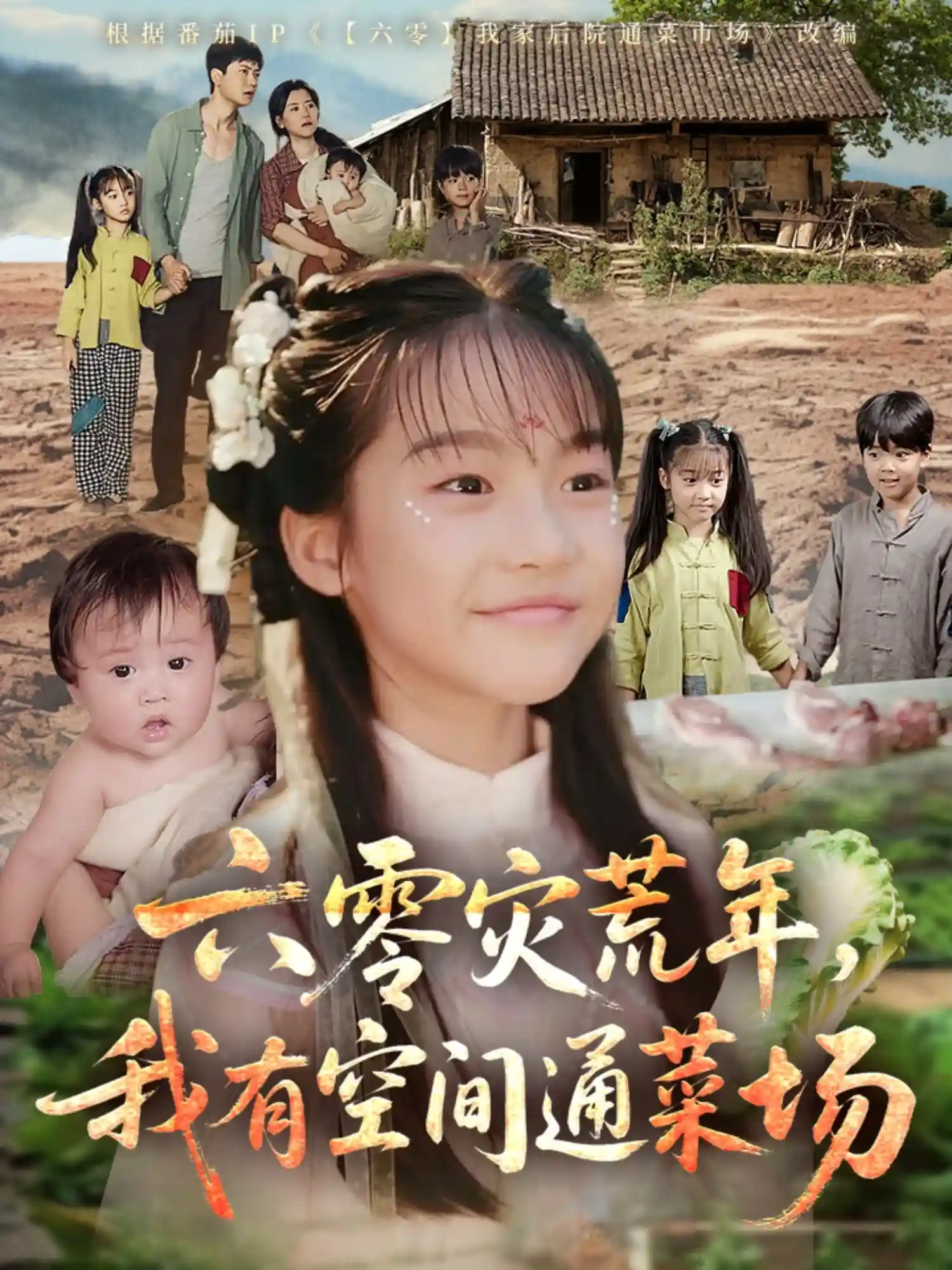 六零灾荒年，我有空间通菜场剧照
