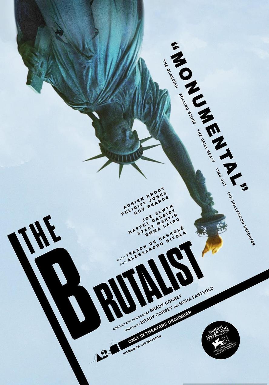 2025奥斯卡最佳男主/最佳摄影/最佳原创配乐：粗野派 The Brutalist (2024)  1080p